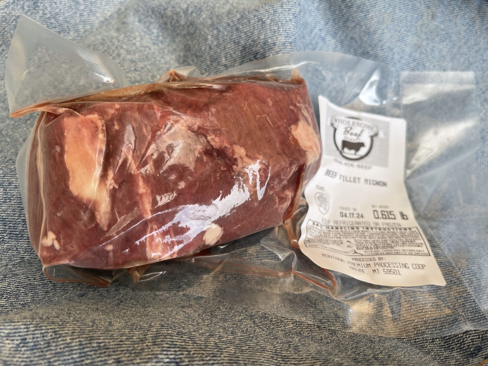 21) Beef Filet Mignon 5/pkg approx. 2 lbs total